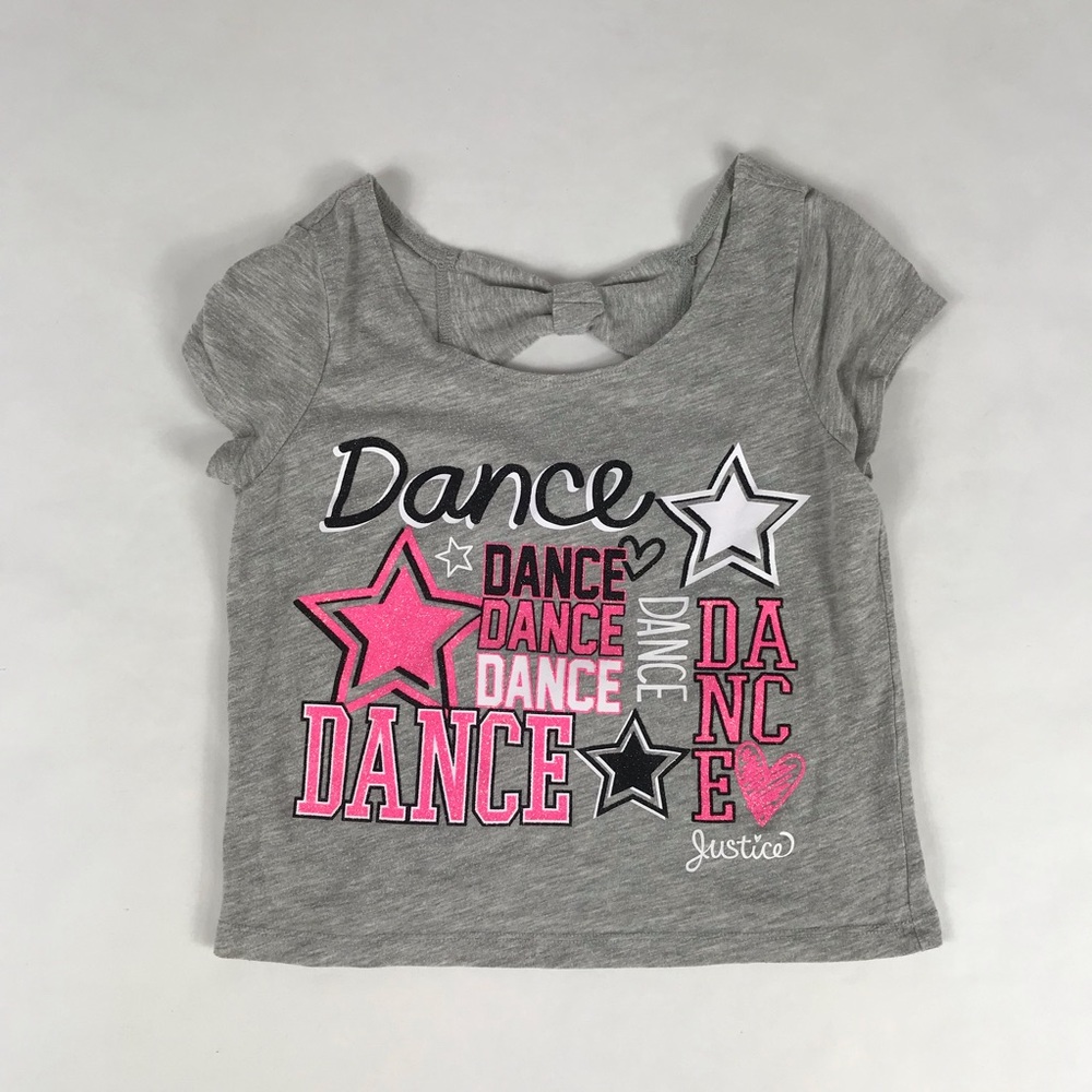 Girls Justice Dance Short Sleeve Top (Size: 10)